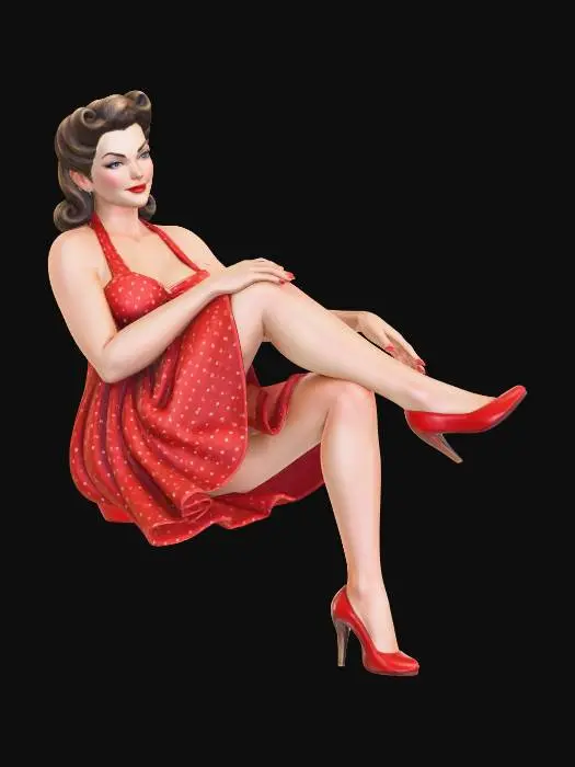 3D model for Pin-Up Charm