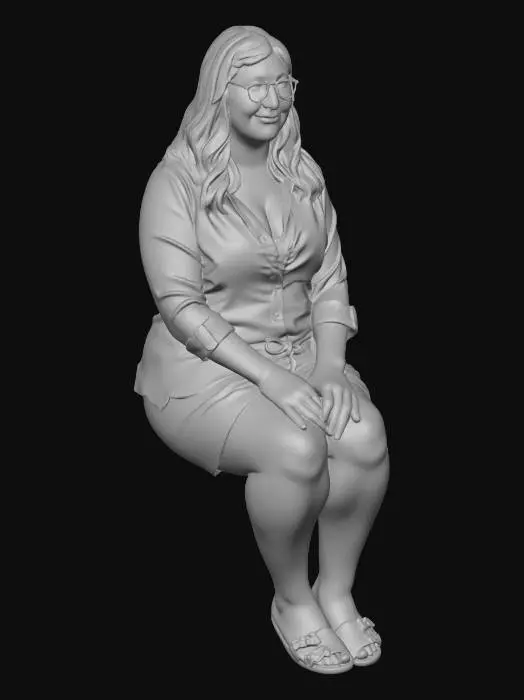 3D model for Serene Moment on a Bench