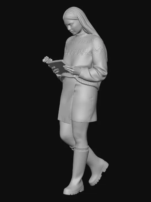 3D model for Cozy Winter Reading