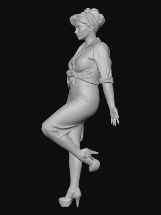 3D model for Rockabilly Pinup Dancer