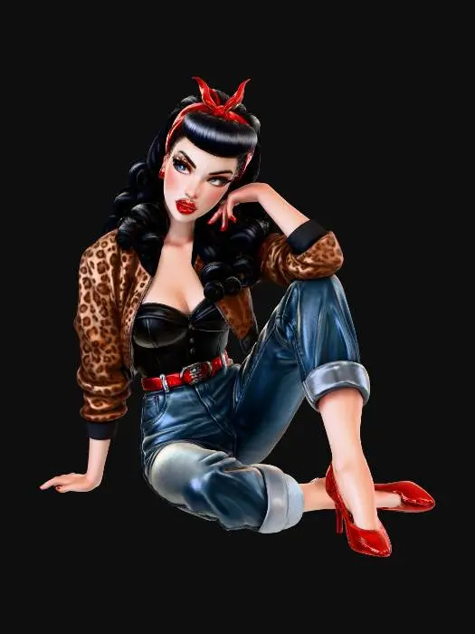 3D model for Rockabilly Siren