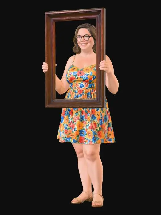 3D model for Framed in Bloom