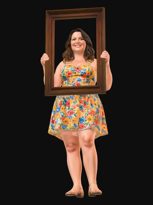 3D model for Framed in Florals