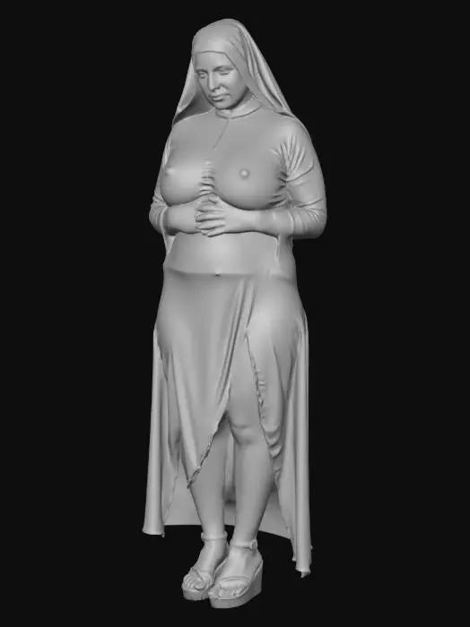 3D model for Veiled Grace in Black