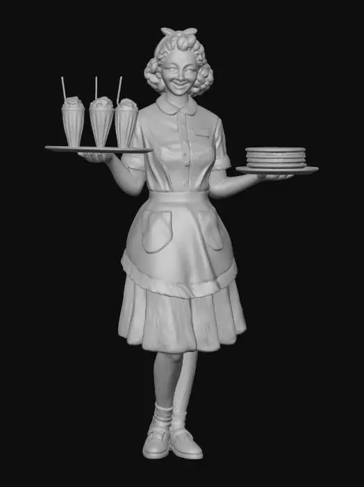 3D model for Retro Diner Service