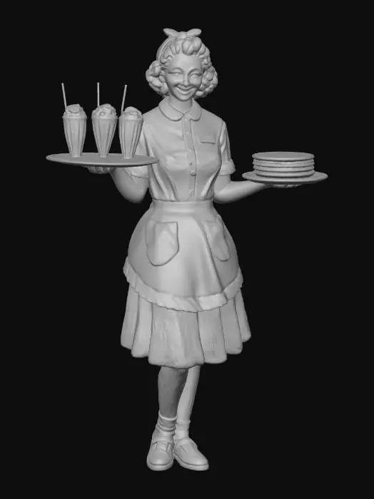 3D model for Retro Diner Service