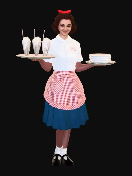 3D model for Retro Diner Service