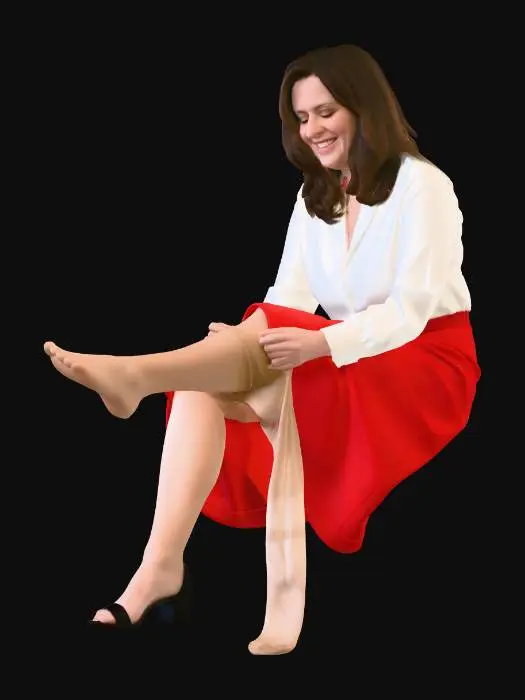 3D model for Putting on pantyhose