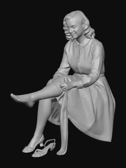 3D model for Putting On Stockings