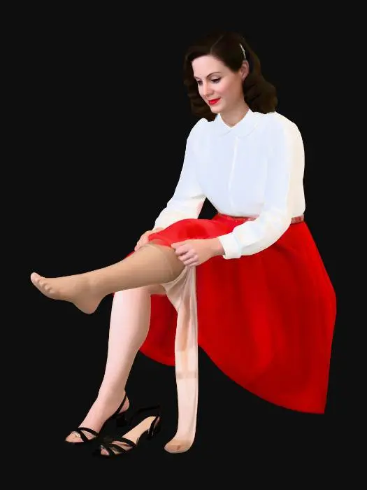 3D model for Putting On Stockings
