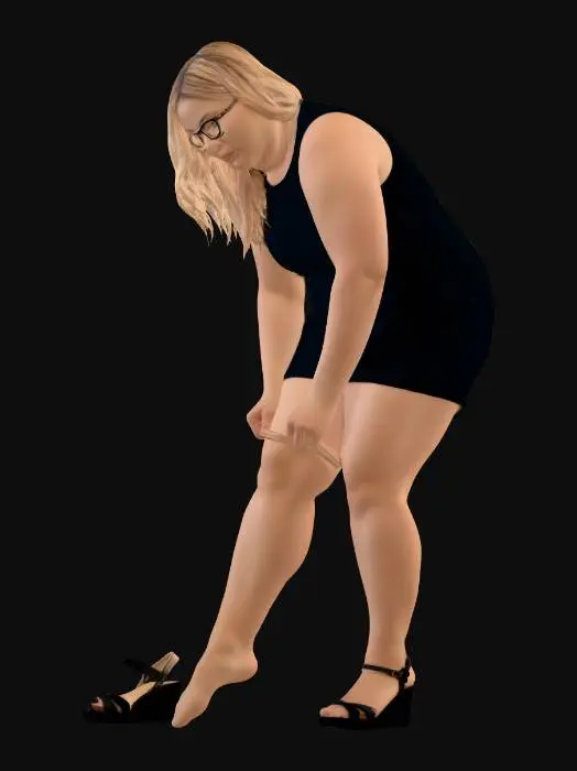 3D model for Putting on a Stocking