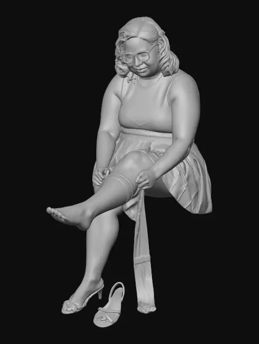 3D model for Checkered Quietude pantyhose