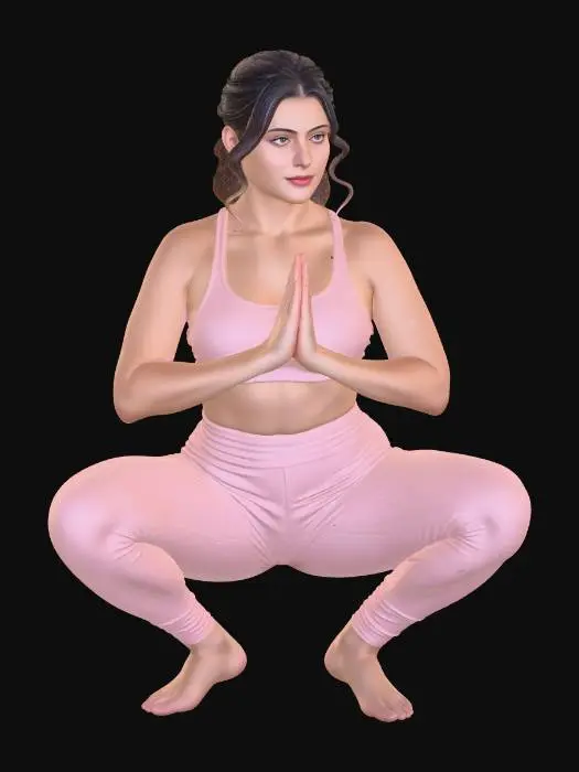 3D model for Namaste in Pink