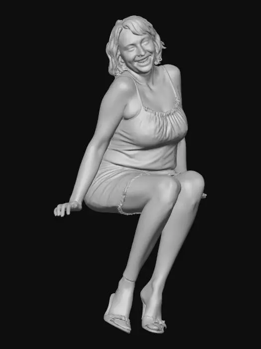 3D model for Vibrant Floral Portrait
