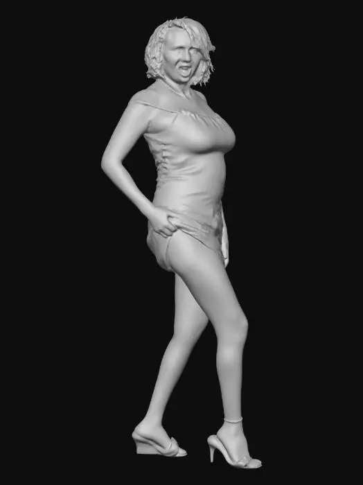 3D model for Midnight Floral Pose