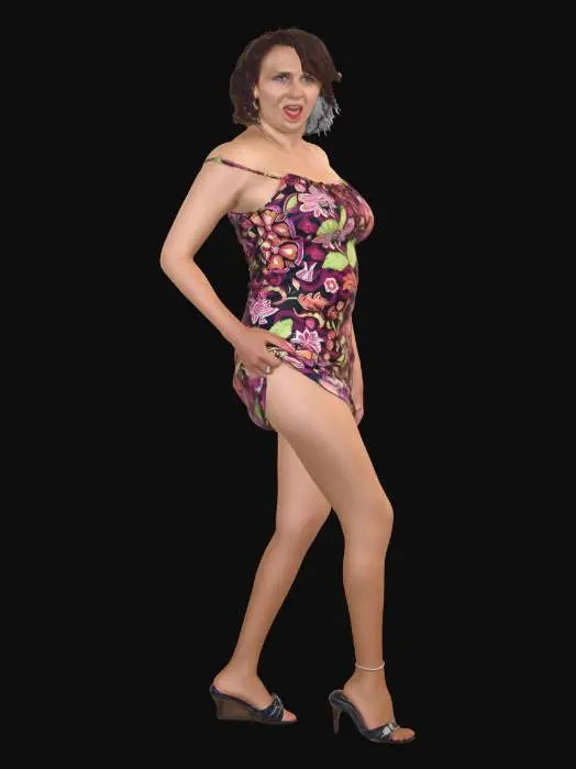 3D model for Midnight Floral Pose