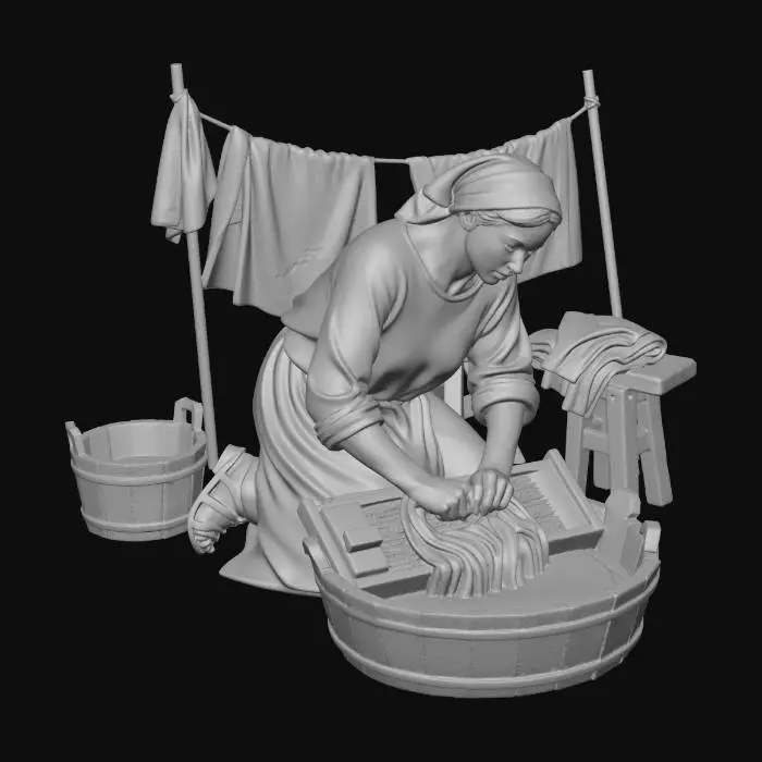 3D model for Washerwoman's Task