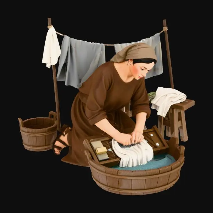 3D model for Washerwoman's Task