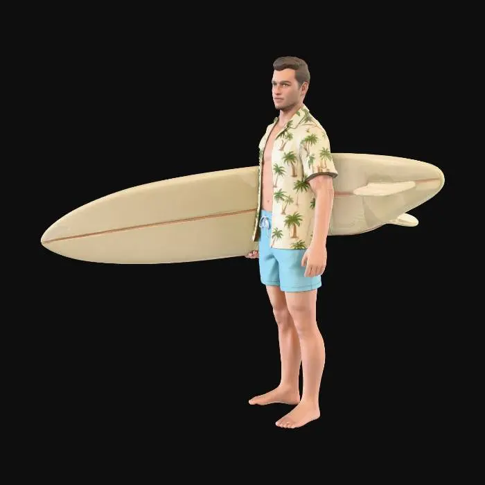 3D model for Surfer Vibes