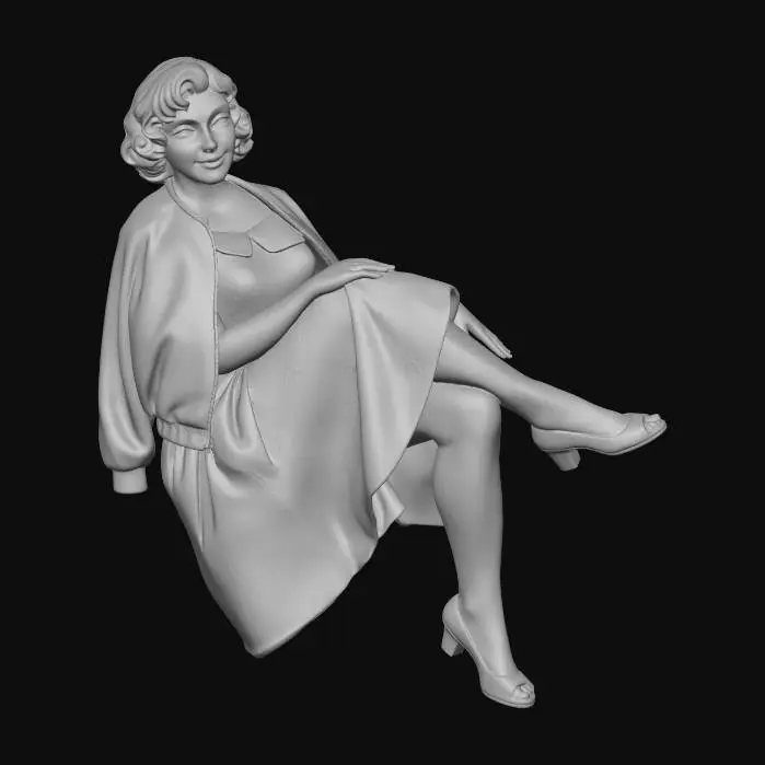 3D model for Blue Polka Dot Sophistication