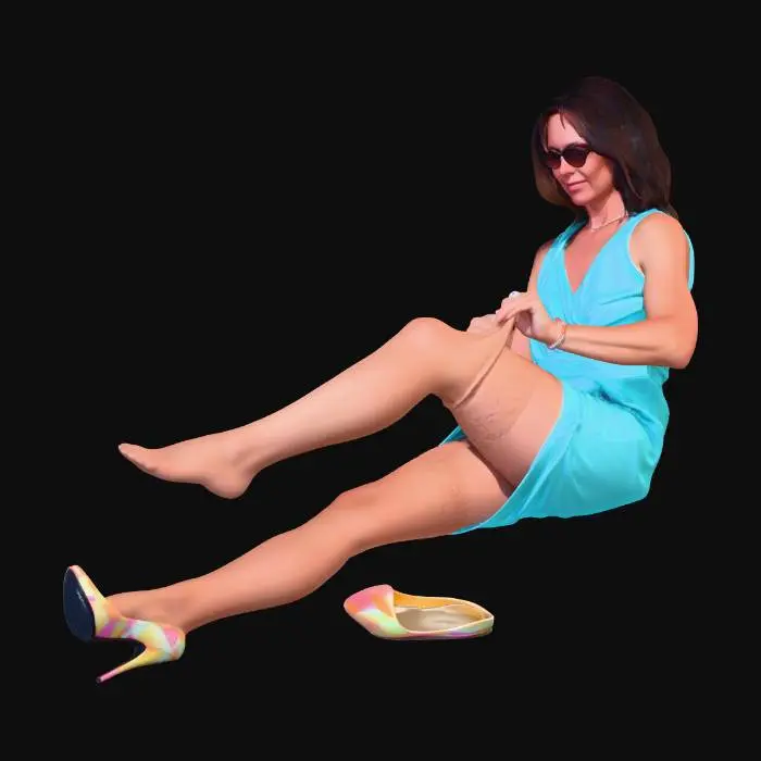 3D model for Turquoise Summer Silhouette