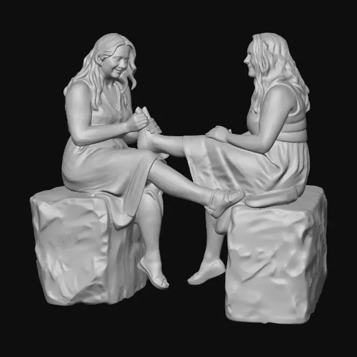 3D model for Foot Massage Between Friends