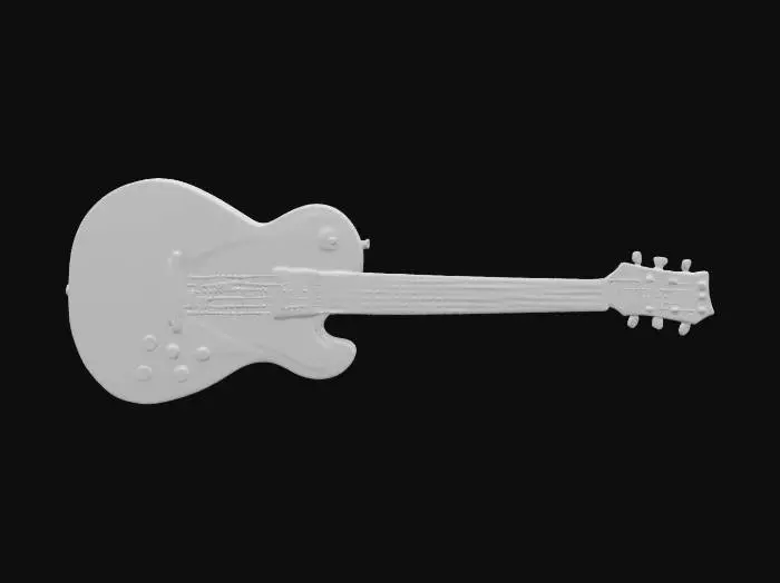 3D model for a vintage Gibson Les Paul guitar with a flame maple top. The body should feature a classic single-cutaway design with a sunburst finish, highlighting the wood's flame pattern. Include cream binding around the edges, vintage-style hardware, and two humbucker pickups with a selector switch. The neck should have pearl trapezoid inlays on a rosewood fretboard and vintage-style tuners on the headstock. Ensure realistic textures and materials, emphasizing the aged patina and fine wood grain
