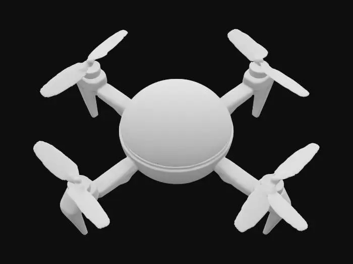 3D model for Design a floating security robot that guards neighborhoods at night