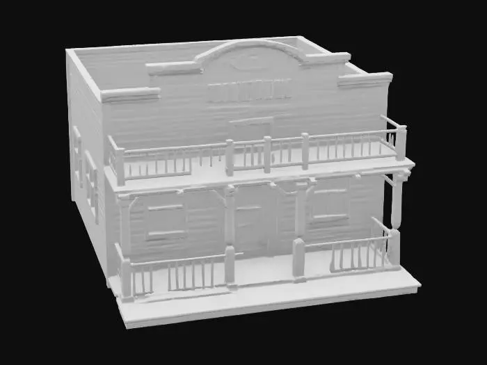 3D model for #AroundTheWorld#, Old west Saloon