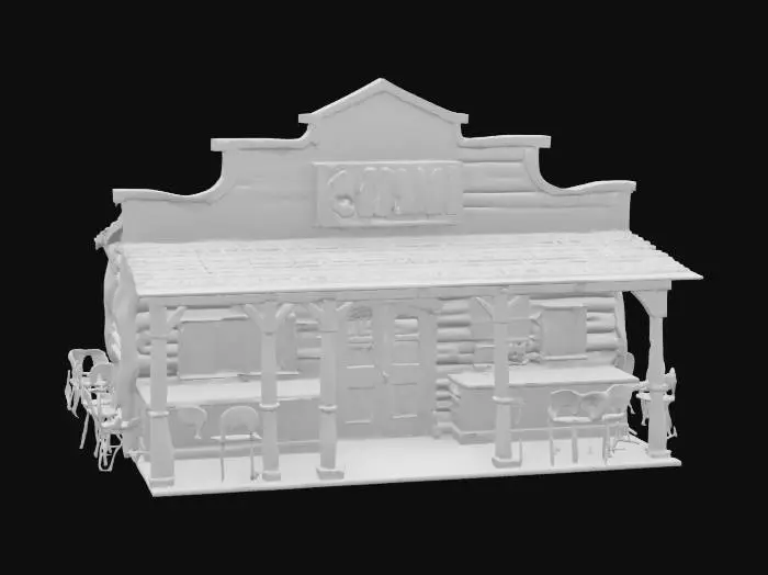 3D model for #AroundTheWorld#, Old west Saloon