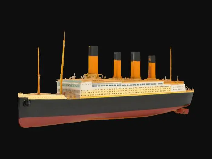 3D model for #ocean#, Titanic Ship replica, model, detailed