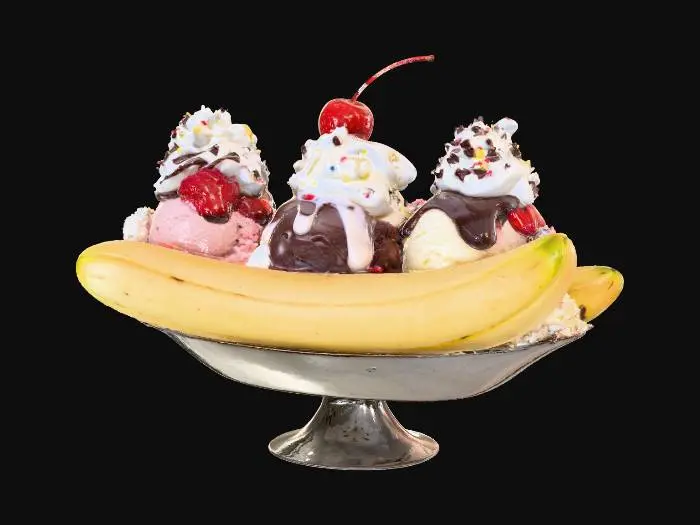 3D model for Banana Split Delight, #food#
