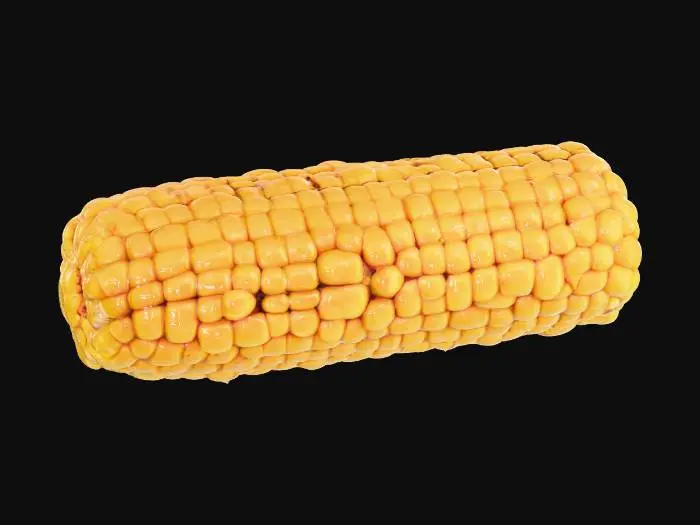 3D model for perfectly grilled corn on the cob, #food#