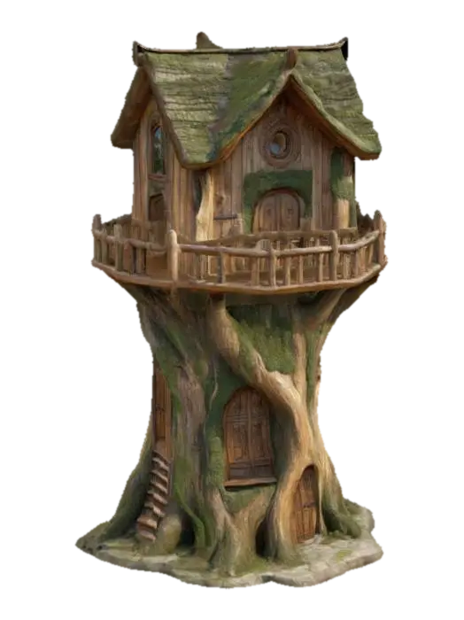 House Carved Into a Cliff 由 Meshy_Creation_Corner — 使用 Meshy AI 3D 生成器製作，免費下載 FBX OBJ GLB STL