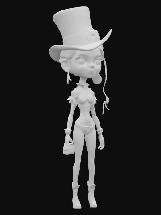 3D model for Gothic Showgirl