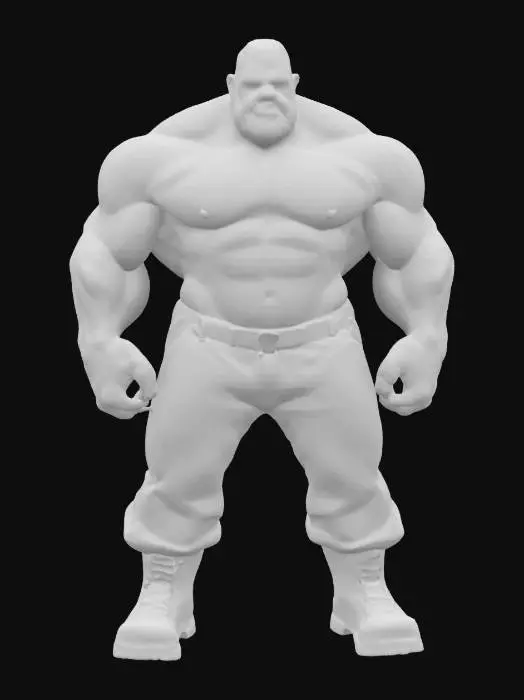 3D model for #game figure#, Design a mean dictator, power hungry and built like a truck. highly detailed, hi resolution game ready model