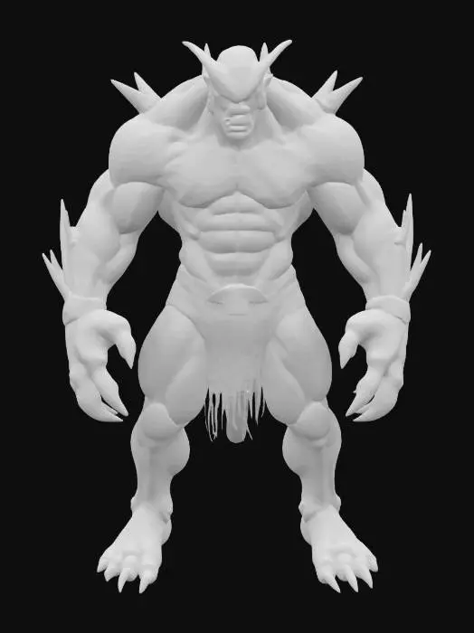 3D model for Strong mutant, powerful, hungry