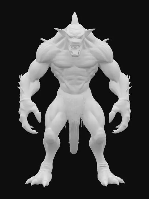 3D model for Strong mutant, powerful, hungry