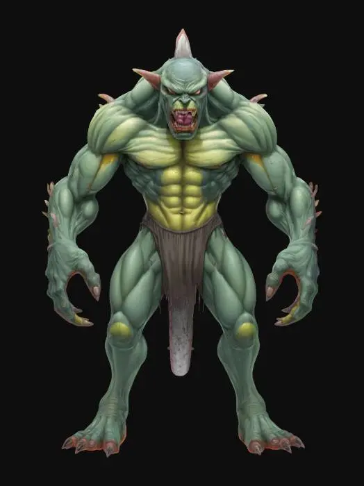 3D model for Strong mutant, powerful, hungry