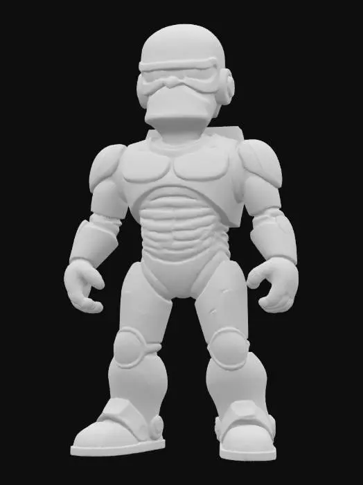3D model for Homer Simpson as Robocop