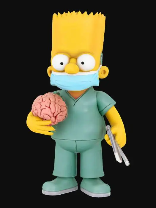 3D model for Bart Simpson brain surgeon