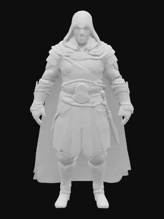 3D model for assassin's creed Ezio Auditore In fancy Gold and white armor