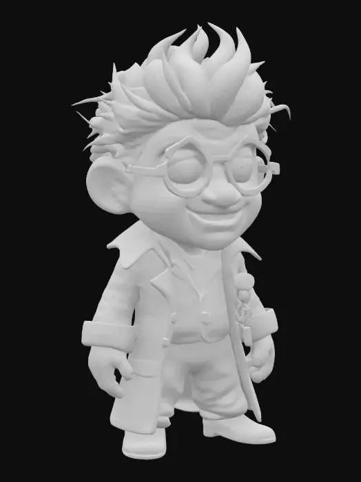 3D model for Pixar style, evil genius