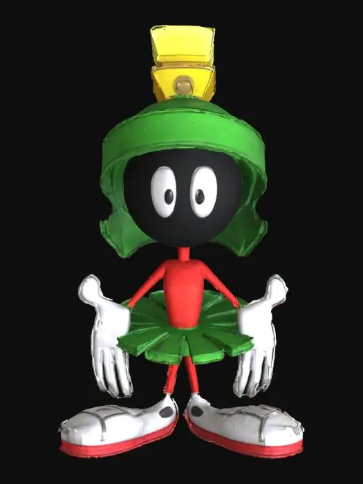 3D model for Martian Character Illustration, #SketchTo3D#