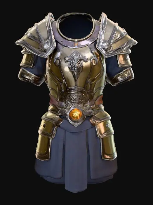 3D model for Warcraft style, brand new warrior chest armor