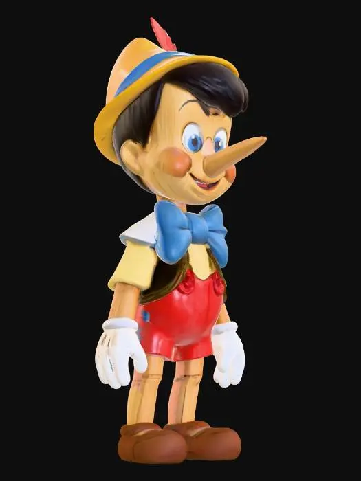 3D model for Pinocchio Character Illustration