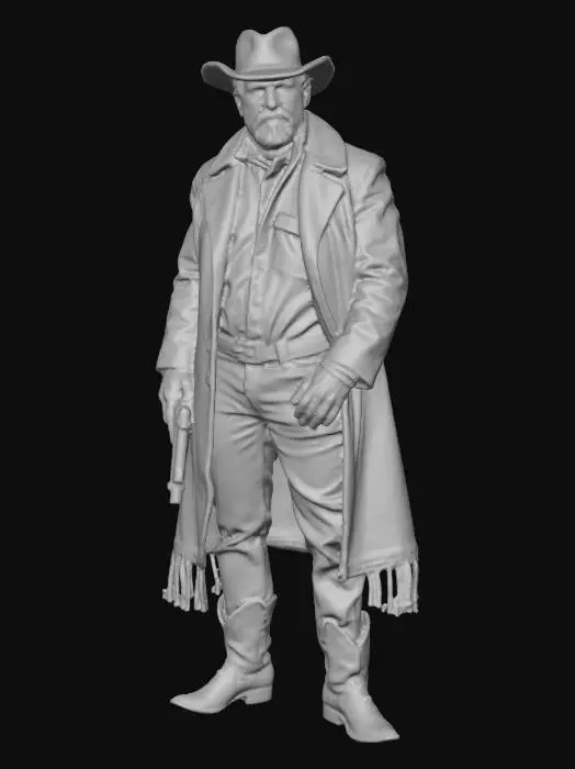 3D model for old west bad guy, #villain#