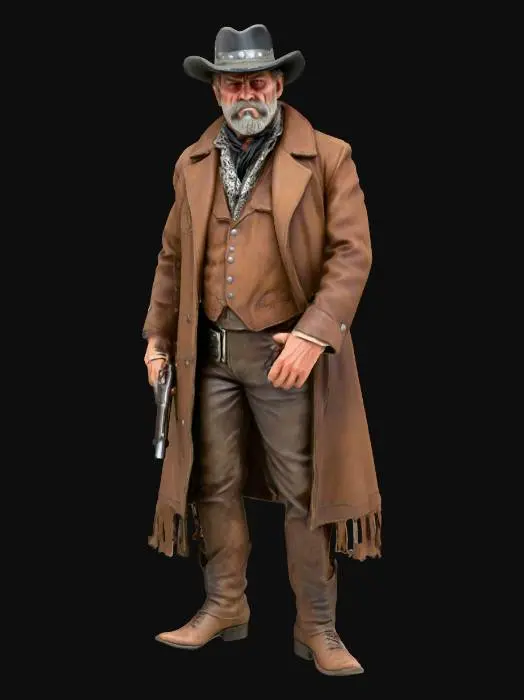 3D model for old west bad guy, #villain#
