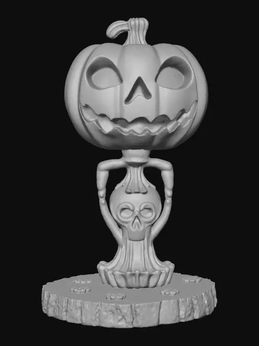 3D model for Halloween Skull lamp, #Halloween2025#