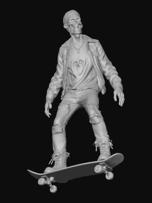 3D model for Punk skater zombie with an attitude
, #Halloween2025#